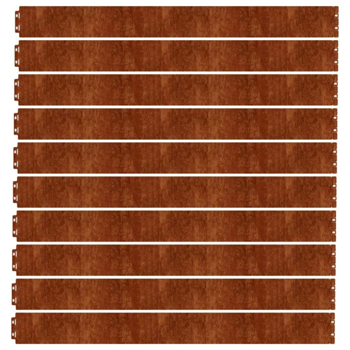 vidaXL Περίγραμμα γκαζόν 10 pcs 10 x 103 cm Ατσάλι Σκληρυθέν στον Αέρα