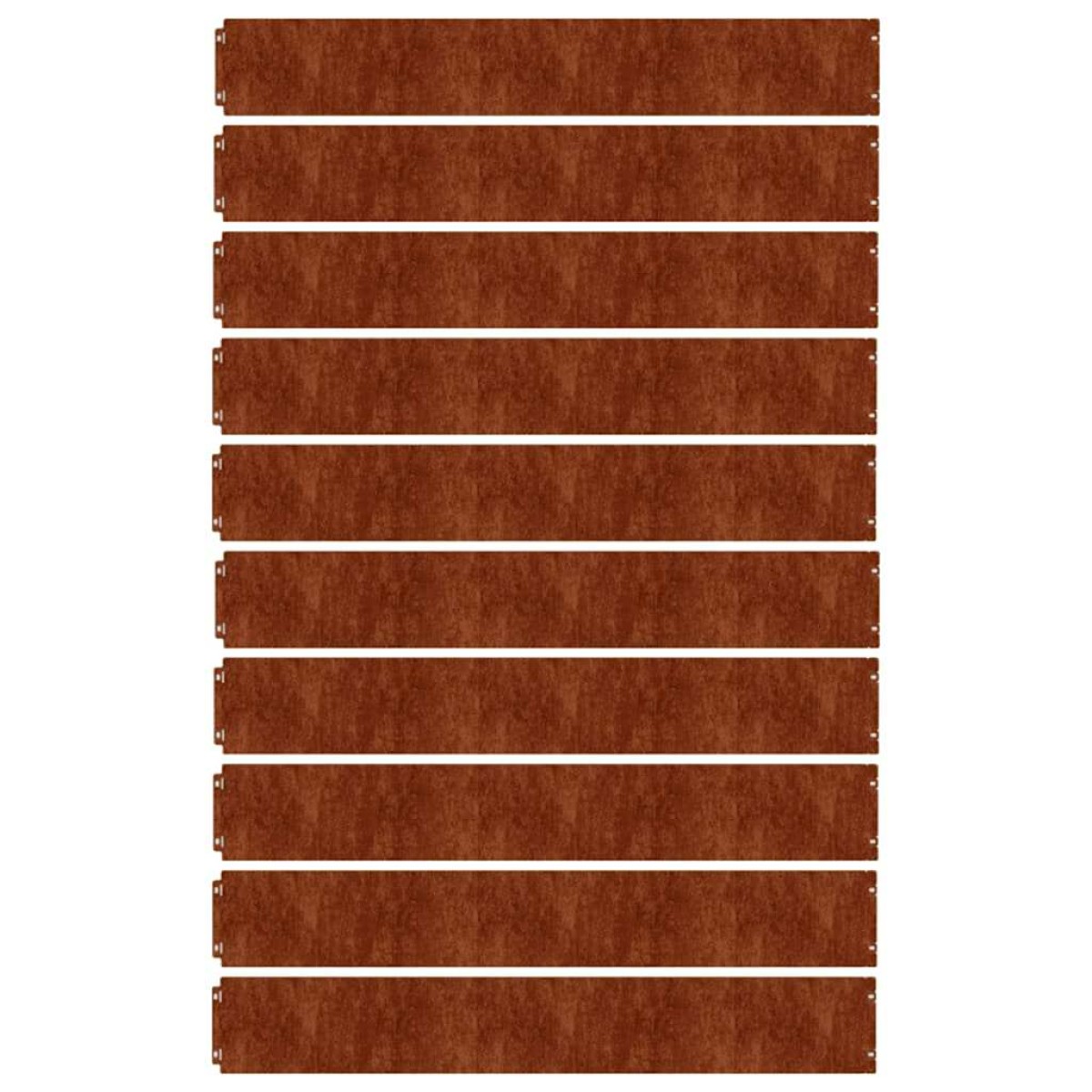 vidaXL Περίγραμμα γκαζόν 10 pcs 15 x 103 cm Ατσάλι Σκληρυθέν στον Αέρα