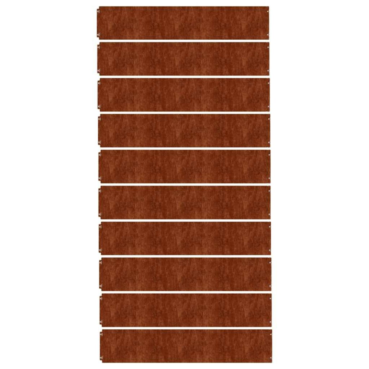 vidaXL Περίγραμμα γκαζόν 10 pcs 20 x 103 cm Ατσάλι Σκληρυθέν στον Αέρα
