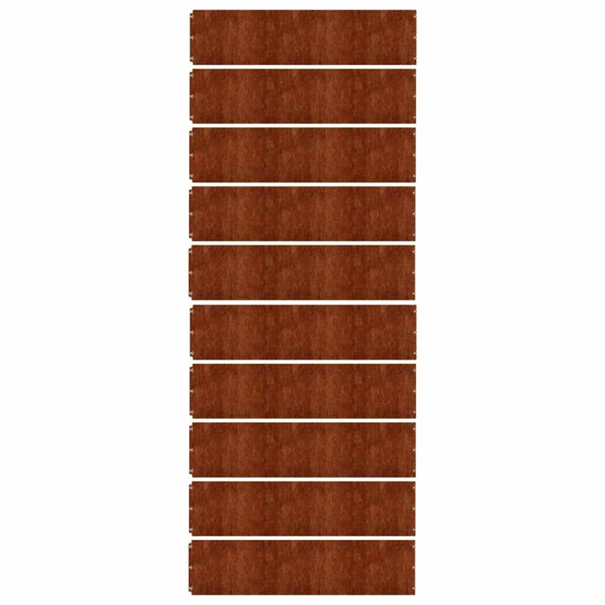 vidaXL Περίγραμμα γκαζόν 10 pcs 25 x 103 cm Ατσάλι Σκληρυθέν στον Αέρα