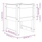 vidaXL Ζαρντινιέρα Λευκή 40x40x52,5 εκ. από Μασίφ Ξύλο Πεύκου