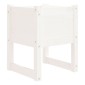 vidaXL Ζαρντινιέρες 2 τεμ. Λευκές 40x40x52,5 εκ. από Μασίφ Ξύλο Πεύκου