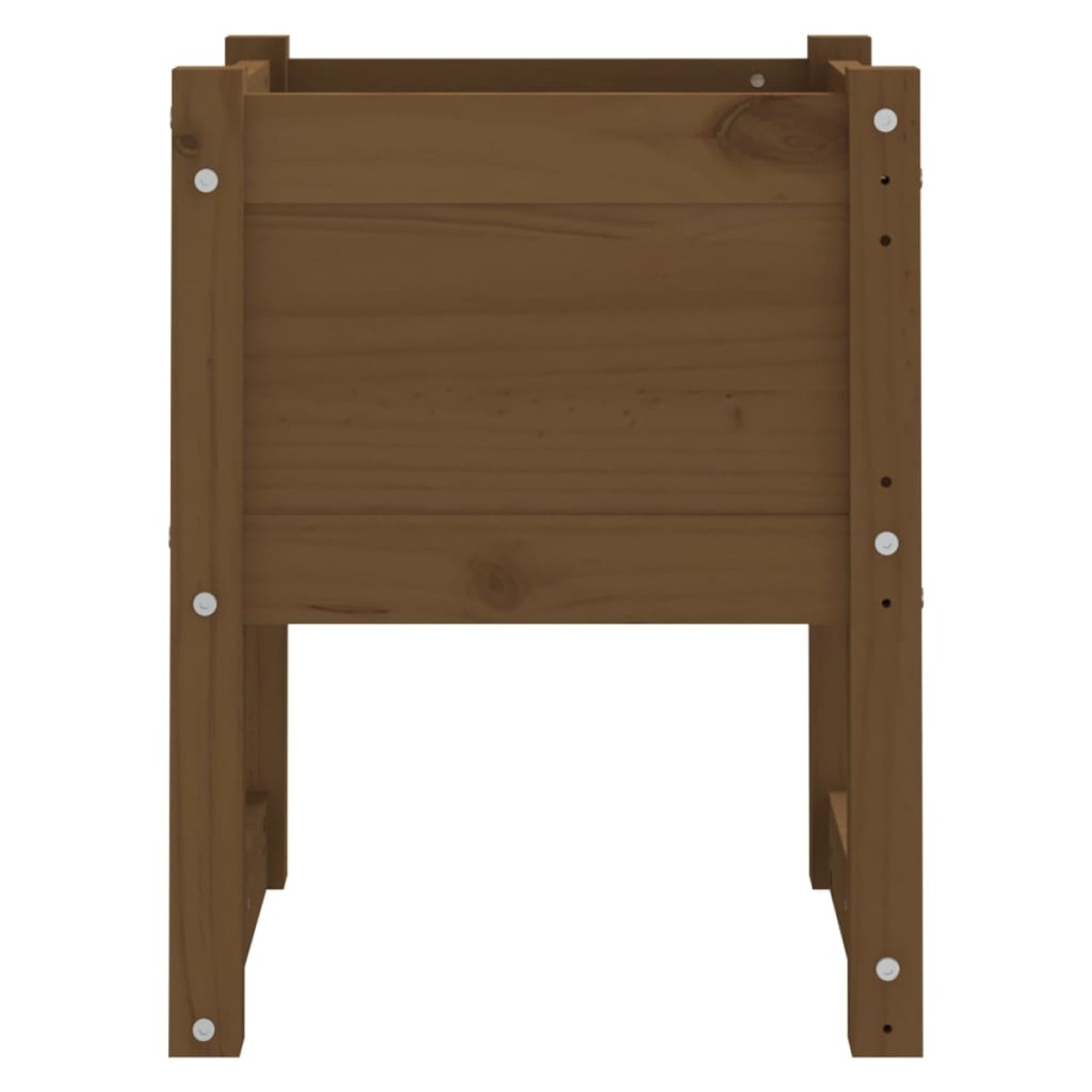 vidaXL Ζαρντινιέρα Καφέ Μελί 40 x 40 x 52,5 εκ. από Μασίφ Ξύλο Πεύκου