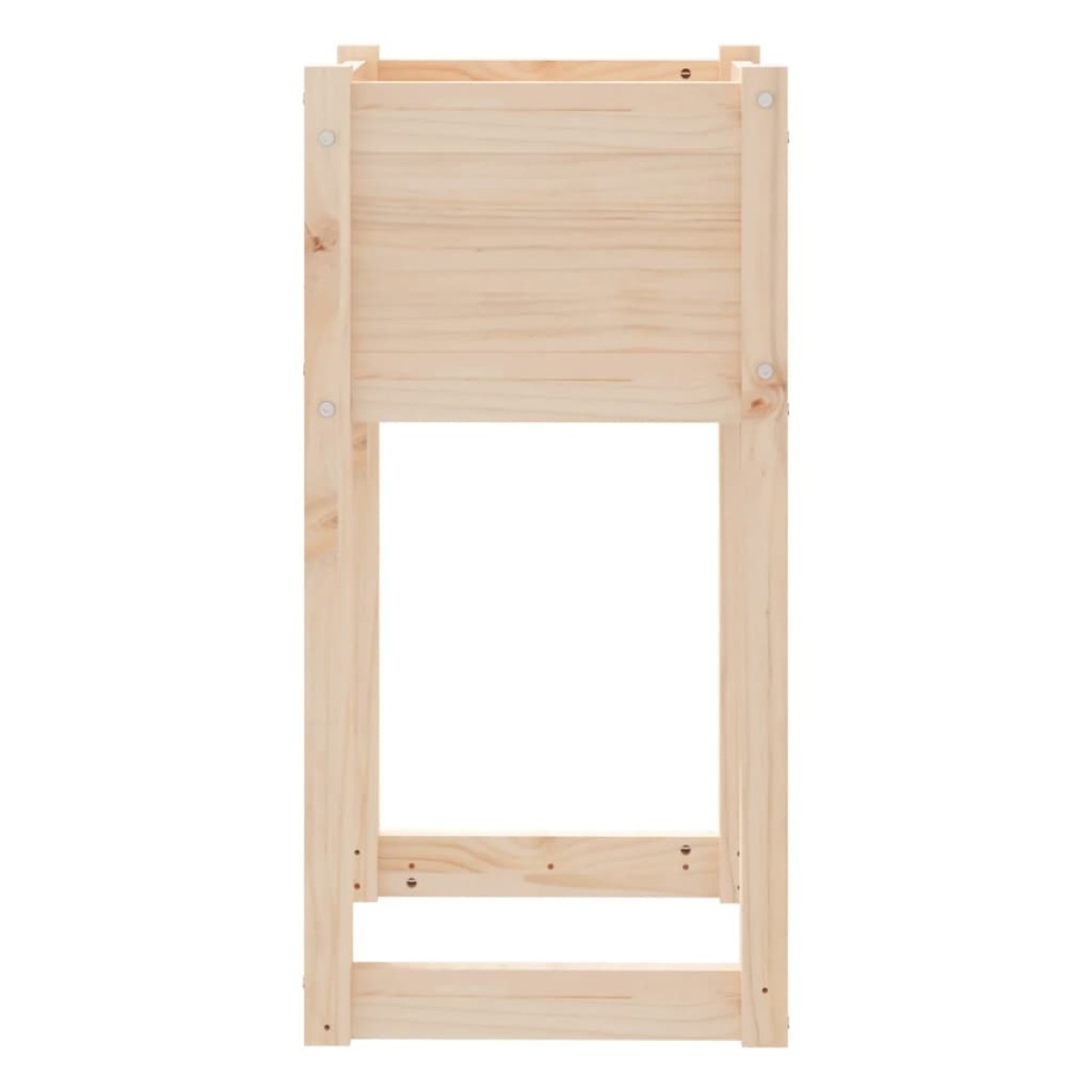 vidaXL Ζαρντινιέρες 2 τεμ. 40x40x81 εκ. από Μασίφ Ξύλο Πεύκου