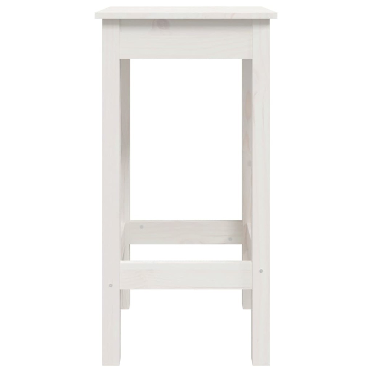 vidaXL Καρέκλες Μπαρ 2 τεμ. Λευκό 40x40x78 εκ. Μασίφ Ξύλο Πεύκου