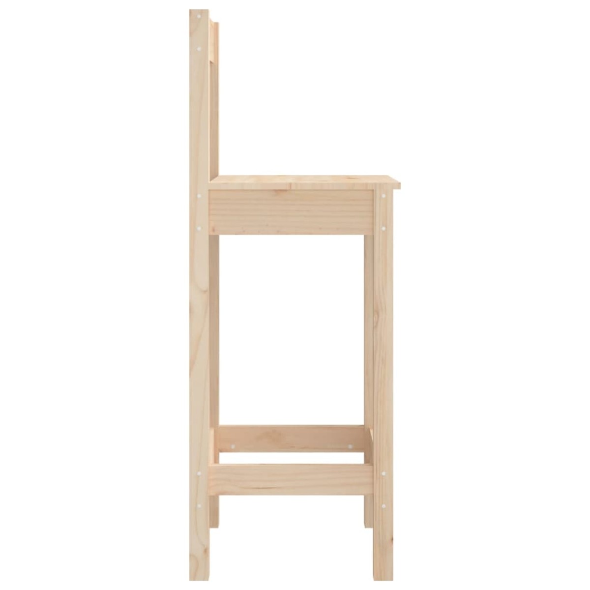 vidaXL Καρέκλες Μπαρ 2 τεμ. 40x41,5x112 εκ. Μασίφ Ξύλο Πεύκου