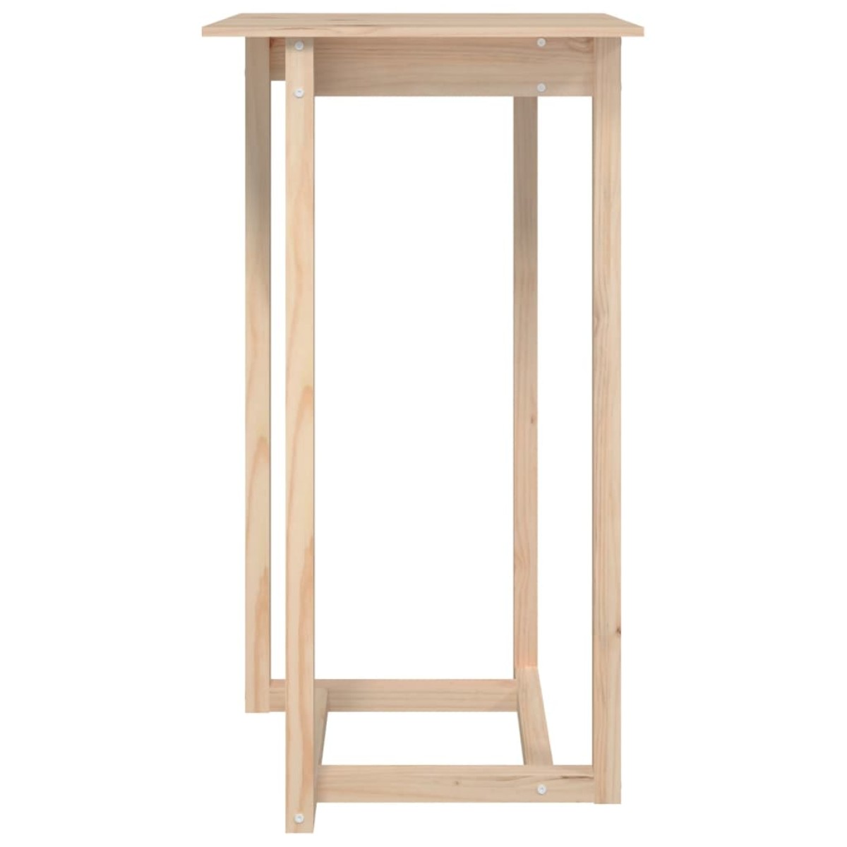 vidaXL Τραπέζι Μπαρ 60 x 60 x 110 εκ. από Μασίφ Ξύλο Πεύκου