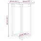 vidaXL Τραπέζι Μπαρ 60 x 60 x 110 εκ. από Μασίφ Ξύλο Πεύκου