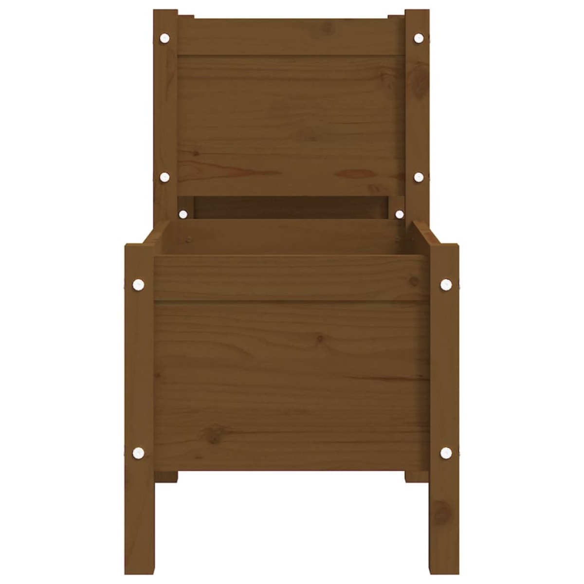 vidaXL Ζαρντινιέρα Καφέ Μελί 178,5 x 44 x 75 εκ. από Μασίφ Ξύλο Πεύκου