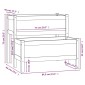 vidaXL Ζαρντινιέρα Γκρι 84,5 x 84 x 75 εκ. από Μασίφ Ξύλο Πεύκου