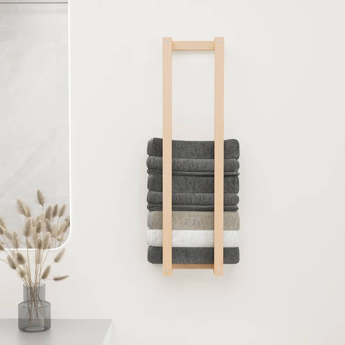 vidaXL Πετσετοκρεμάστρα 23x18x90 εκ. από Μασίφ Ξύλο Πεύκου