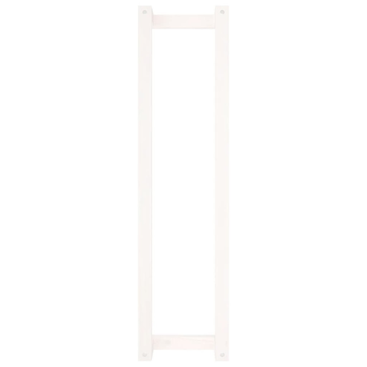 vidaXL Πετσετοκρεμάστρα Λευκή 23 x 18 x 90 εκ. από Μασίφ Ξύλο Πεύκου