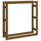vidaXL Ραφιέρα Καυσόξυλων Καφέ Μελί 100x25x100 εκ.  Μασίφ Ξύλο Πεύκου