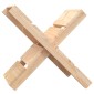 vidaXL Ξυλοθήκη 47 x 39,5 x 48 εκ. από Μασίφ Ξύλο Πεύκου