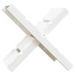 vidaXL Ξυλοθήκη Λευκή 47 x 39,5 x 48 εκ. από Μασίφ Ξύλο Πεύκου