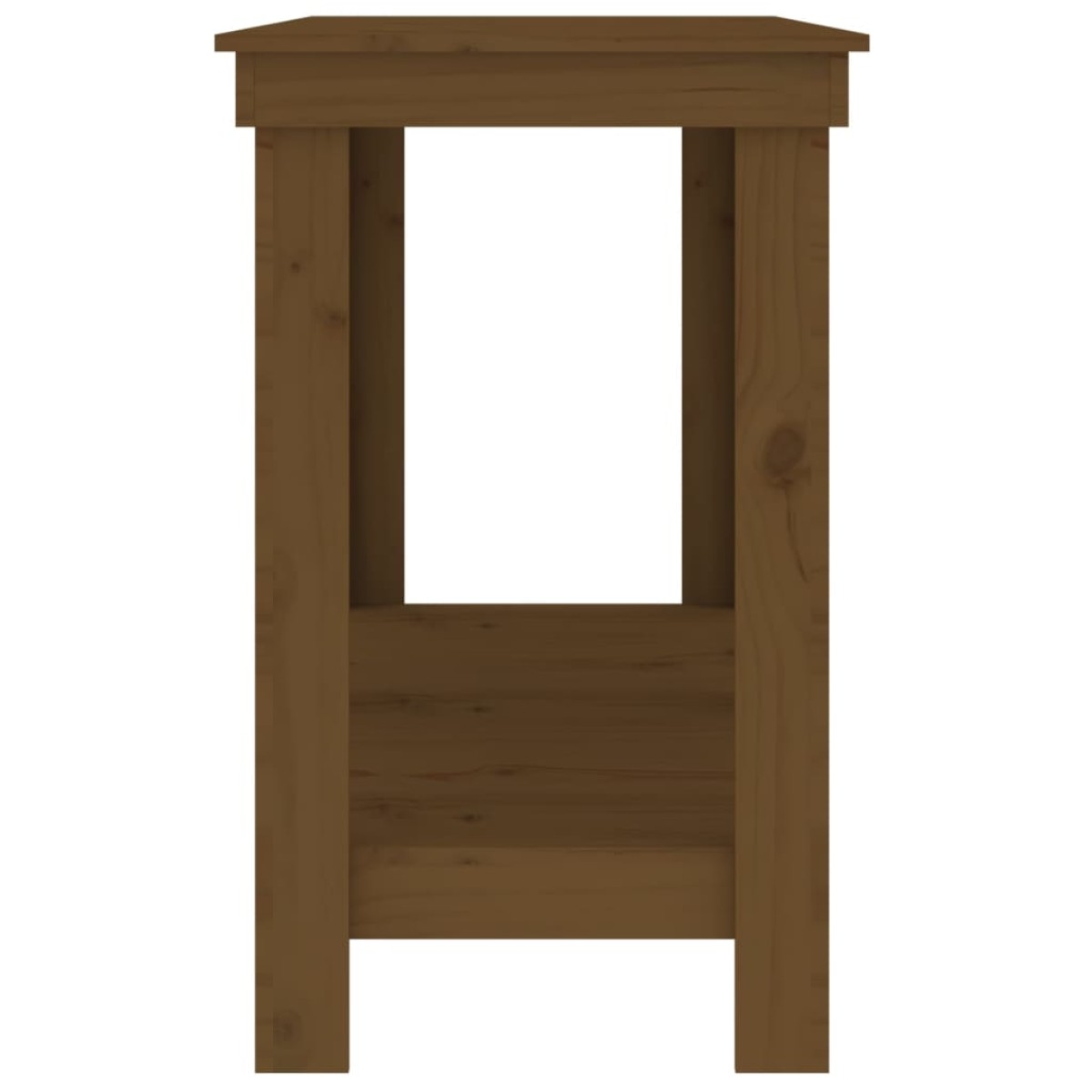 vidaXL Πάγκος Εργασίας Μελί Καφέ 180 x 50 x 80 εκ. Μασίφ Ξύλο Πεύκο