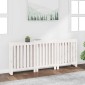 vidaXL Κάλυμμα Καλοριφέρ Λευκό 210x21x85 εκ. από Μασίφ Ξύλο Πεύκου