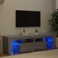 vidaXL Έπιπλο Τηλεόρασης με LED Γκρι Sonoma 140 x 36,5 x 40 εκ.
