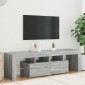vidaXL Έπιπλο Τηλεόρασης με LED Γκρι Sonoma 140 x 36,5 x 40 εκ.