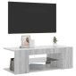 vidaXL Έπιπλο Τηλεόρασης με LED Γκρι Sonoma 90 x 39 x 30 εκ.
