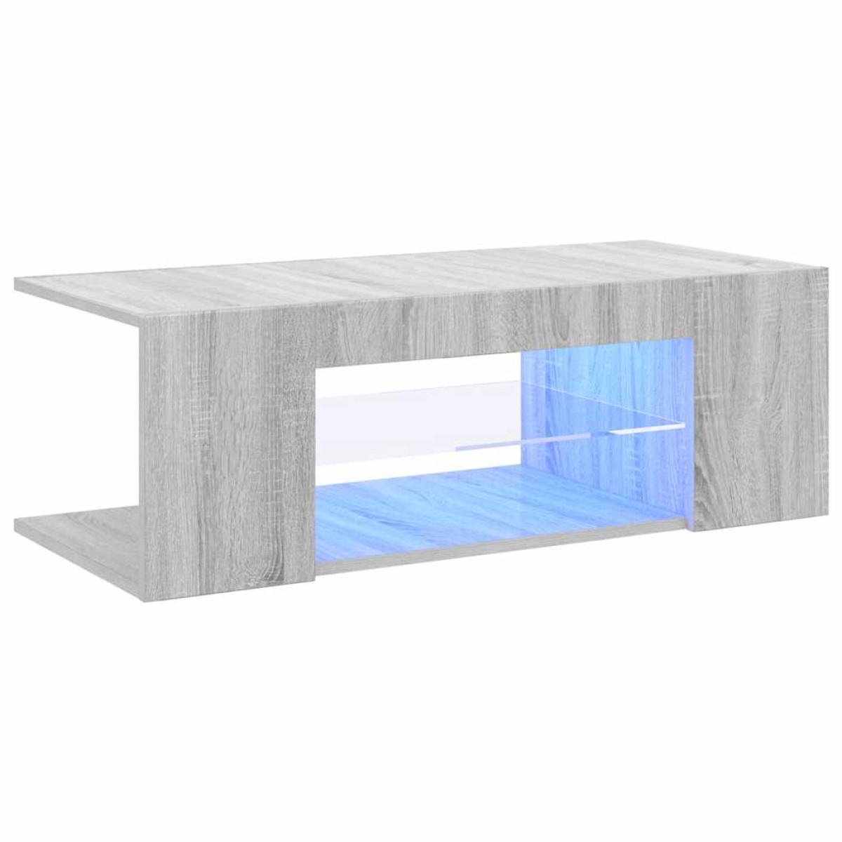 vidaXL Έπιπλο Τηλεόρασης με LED Γκρι Sonoma 90 x 39 x 30 εκ.