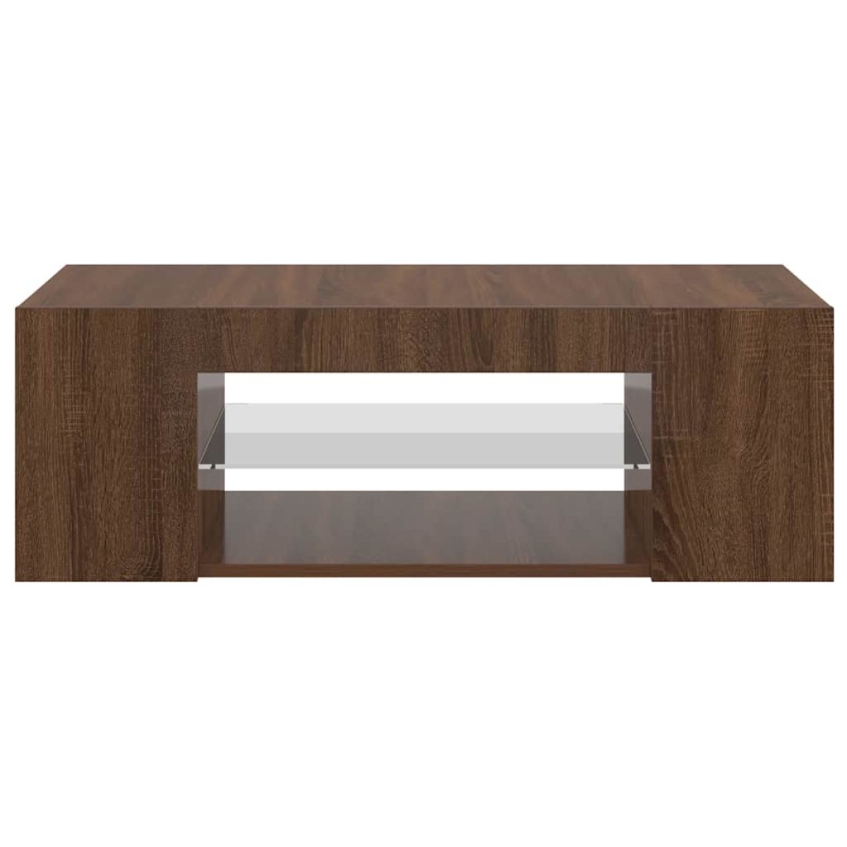 vidaXL Έπιπλο Τηλεόρασης με LED Καφέ Δρυς 90x39x30 εκ.
