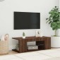 vidaXL Έπιπλο Τηλεόρασης με LED Καφέ Δρυς 90x39x30 εκ.