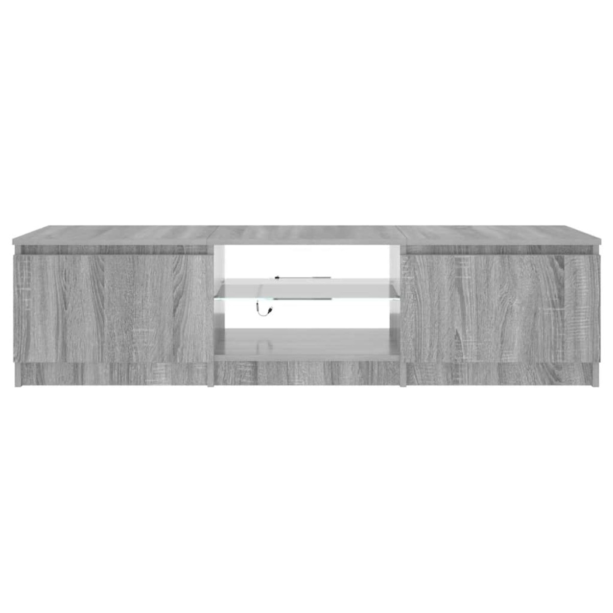 vidaXL Έπιπλο Τηλεόρασης με LED Γκρι Sonoma 140 x 40 x 35,5 εκ.