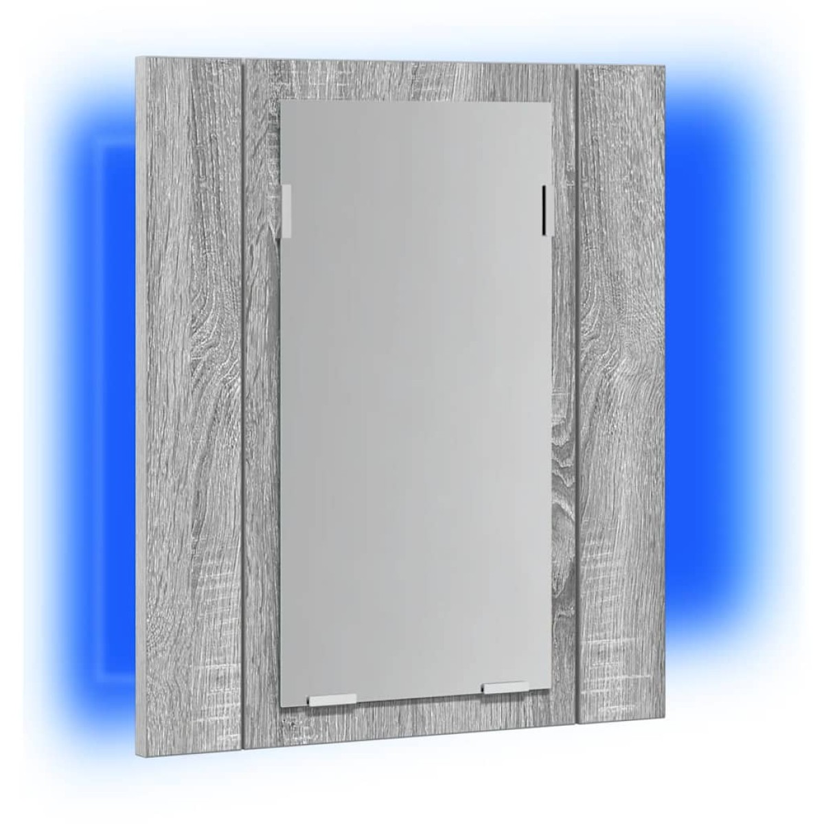 vidaXL Έπιπλο Καθρέφτη Μπάνιου LED Γκρι Sonoma 40x12x45 εκ. Επεξ. Ξύλο
