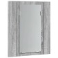 vidaXL Έπιπλο Καθρέφτη Μπάνιου LED Γκρι Sonoma 40x12x45 εκ. Επεξ. Ξύλο