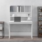 vidaXL Γραφείο με Ράφια Λευκό 102x45x148 εκ. από Επεξεργασμένο Ξύλο