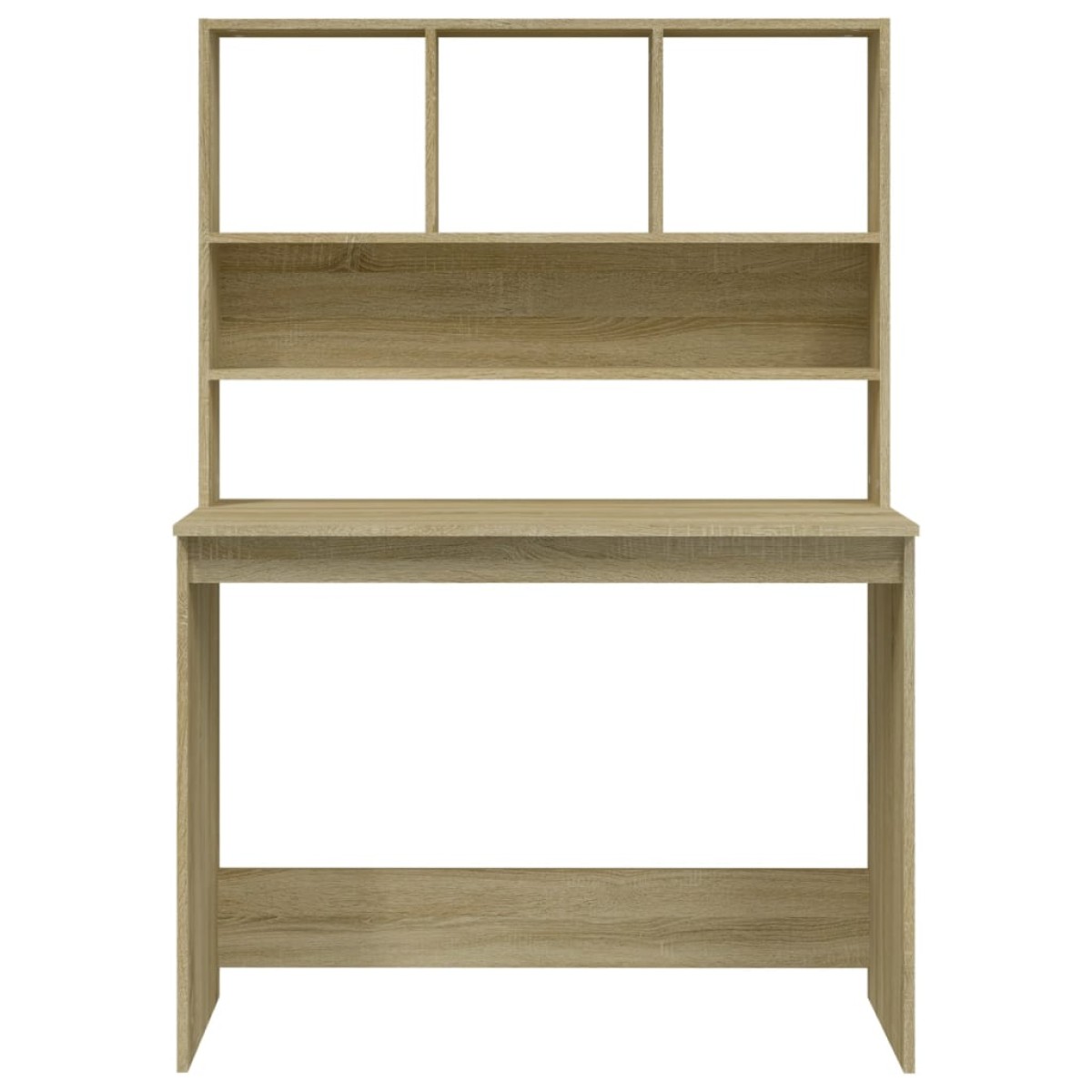 vidaXL Γραφείο με Ράφια Sonoma Δρυς 102x45x148 εκ. Επεξεργασμένο Ξύλο