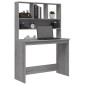 vidaXL Γραφείο με Ράφια Γκρι Sonoma 102x45x148 εκ. Επεξεργασμένο Ξύλο