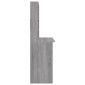 vidaXL Γραφείο με Ράφια Γκρι Sonoma 102x45x148 εκ. Επεξεργασμένο Ξύλο