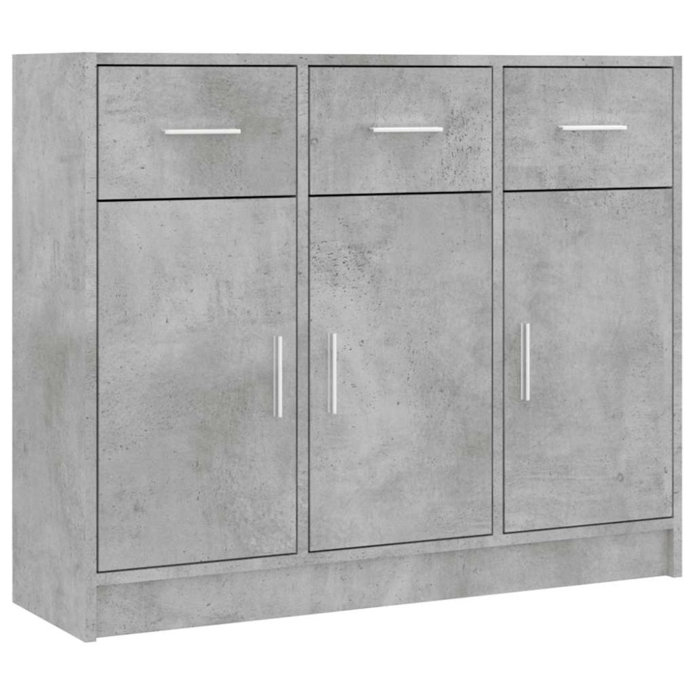 vidaXL Ντουλάπι Γκρι Σκυροδέματος 91 x 28 x 75 εκ. Επεξεργασμένο Ξύλο