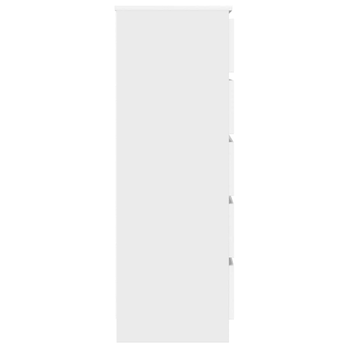 vidaXL Συρταριέρα Λευκή 60 x 36 x 103 εκ. από Επεξεργασμένο Ξύλο