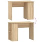 vidaXL Γραφείο Sonoma Δρυς 100 x 55 x 75 εκ. από Επεξεργασμένο Ξύλο