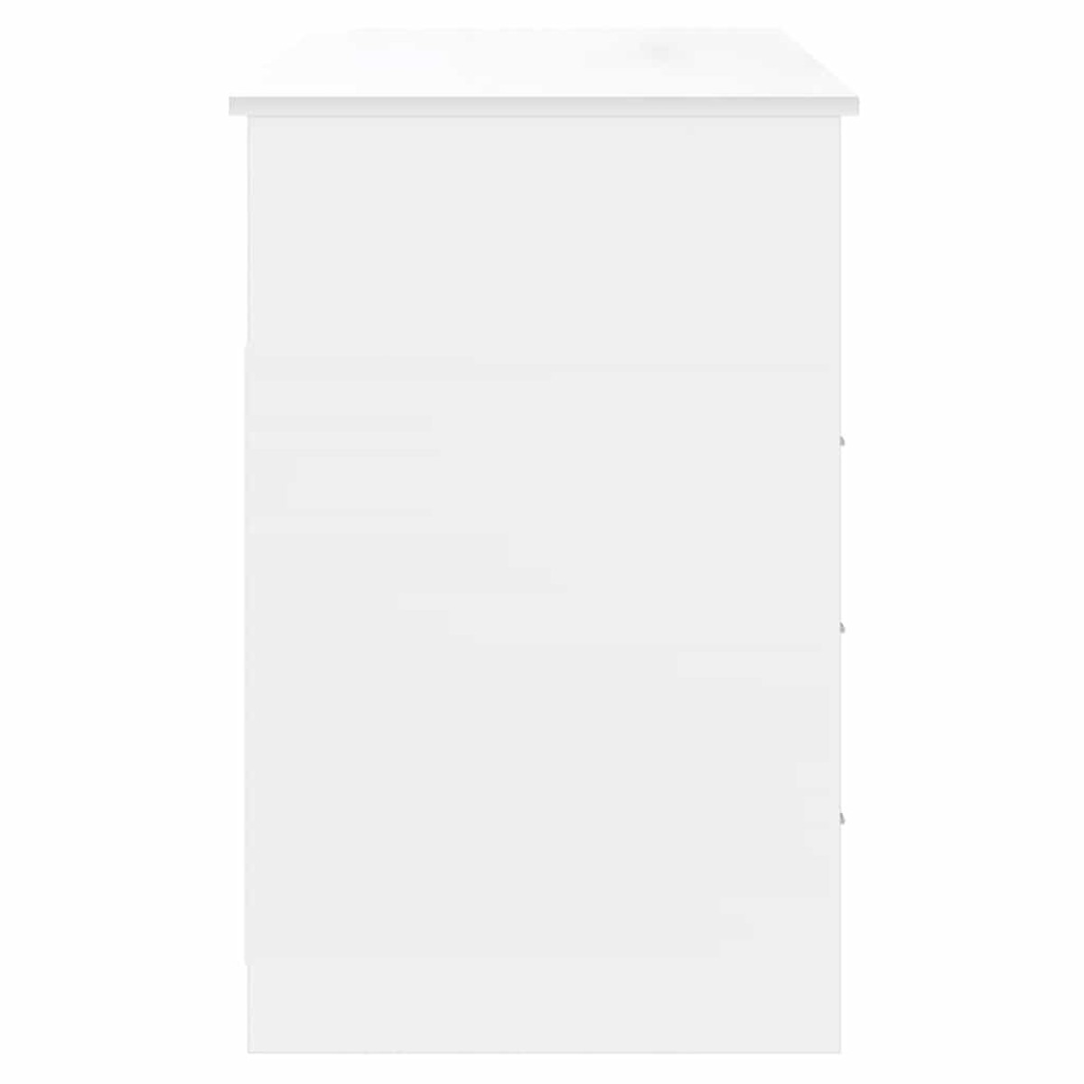 vidaXL Γραφείο με Συρτάρια Λευκό 102x50x76 εκ. από Επεξεργασμένο Ξύλο