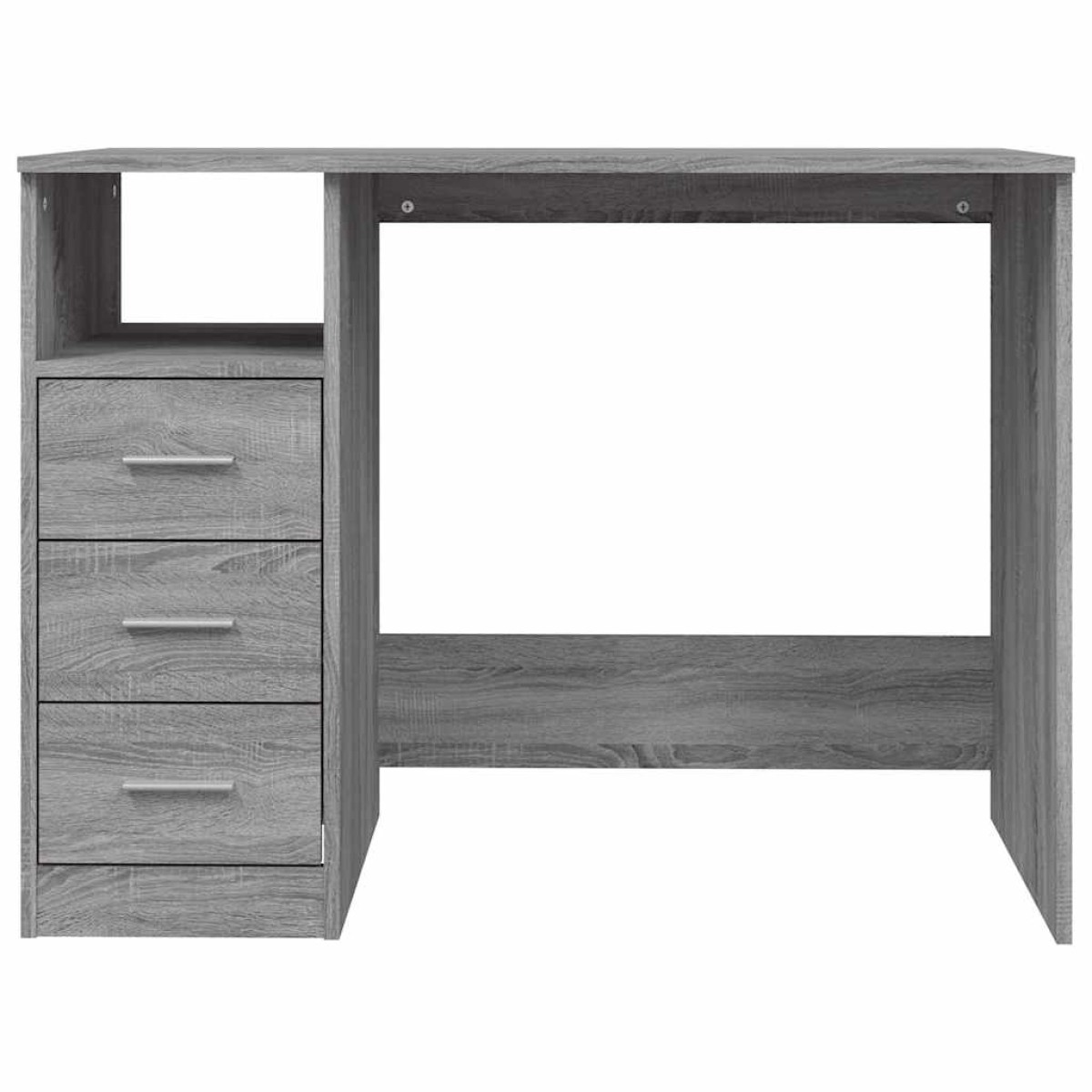 vidaXL Γραφείο με Συρτάρια Γκρι Sonoma 102x50x76 εκ Επεξεργασμένο Ξύλο