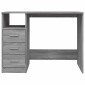 vidaXL Γραφείο με Συρτάρια Γκρι Sonoma 102x50x76 εκ Επεξεργασμένο Ξύλο