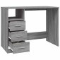 vidaXL Γραφείο με Συρτάρια Γκρι Sonoma 102x50x76 εκ Επεξεργασμένο Ξύλο