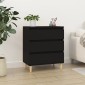 vidaXL Ντουλάπι Μαύρο 60x35x70 εκ. από Επεξεργασμένο Ξύλο