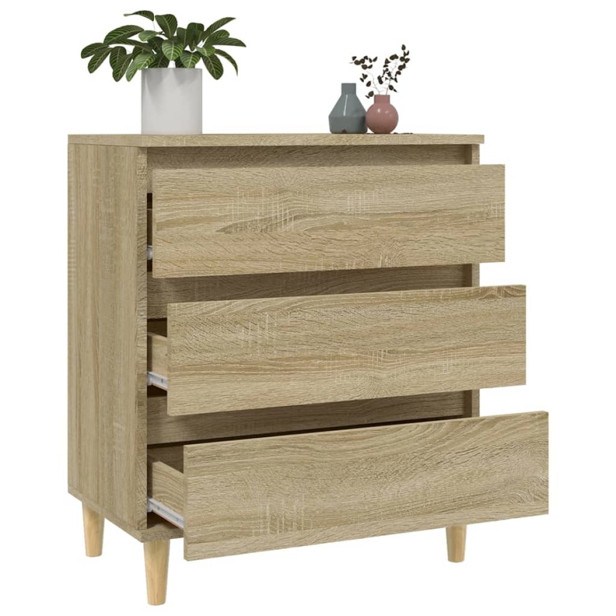 vidaXL Συρταριέρα Sonoma Δρυς 60x35x70 εκ. Επεξεργασμένο Ξύλο