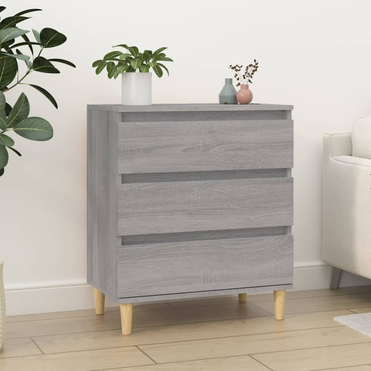 vidaXL Ντουλάπι Γκρι Sonoma 60x35x70 εκ. από Επεξεργασμένο Ξύλο