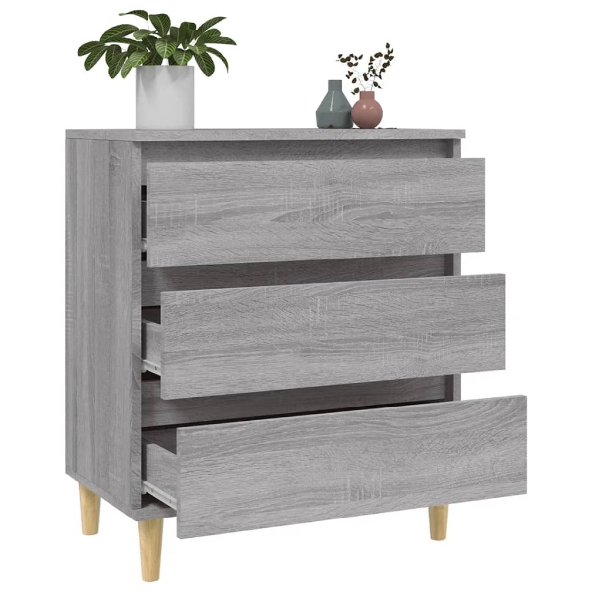 vidaXL Ντουλάπι Γκρι Sonoma 60x35x70 εκ. από Επεξεργασμένο Ξύλο