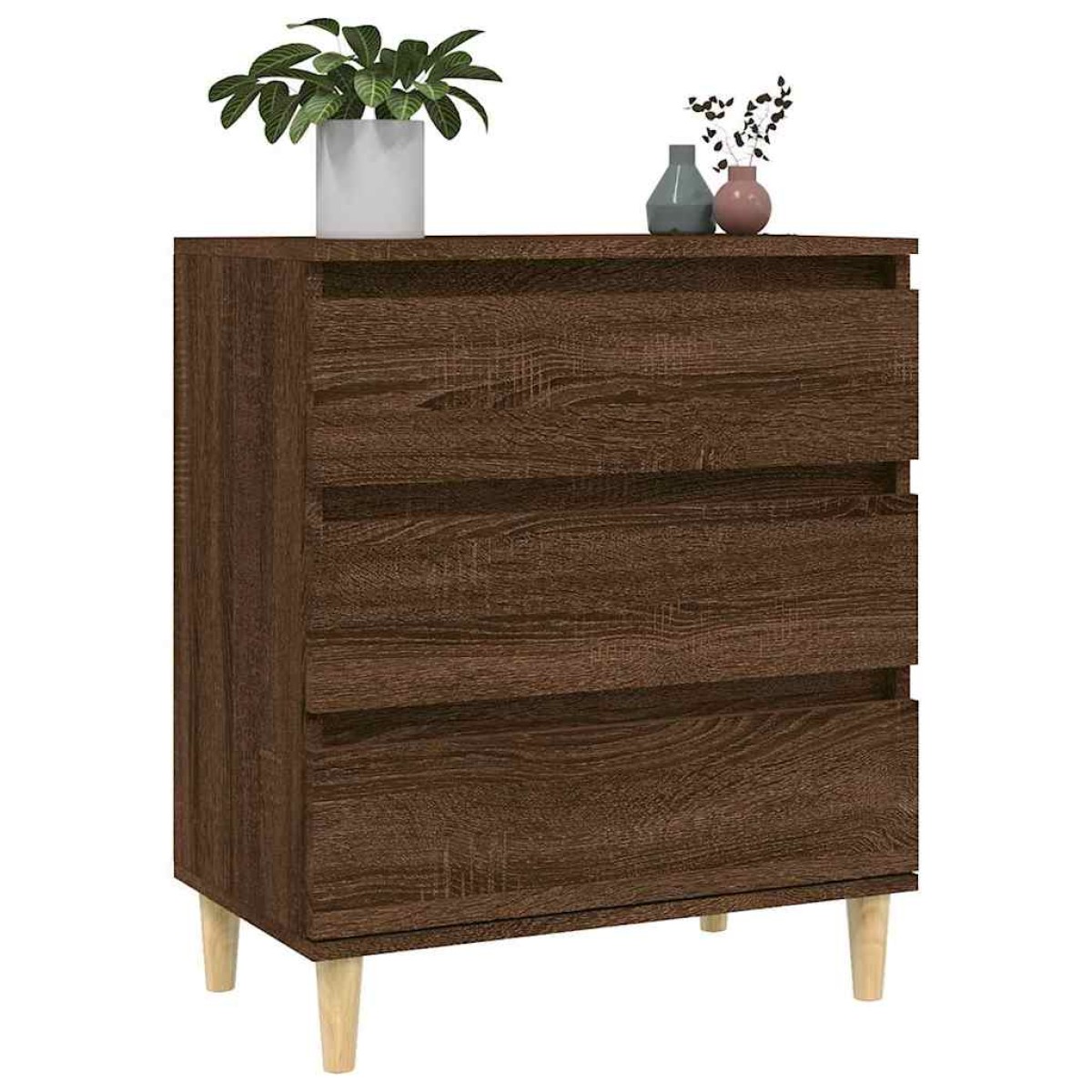 vidaXL Μπουφές Καφέ Δρυς 60x35x70 εκ. από Επεξεργασμένο Ξύλο