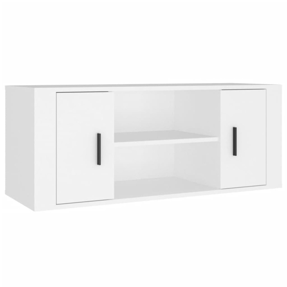 vidaXL Έπιπλο Τηλεόρασης Λευκό 100 x 35 x 40 εκ. Επεξ. Ξύλο