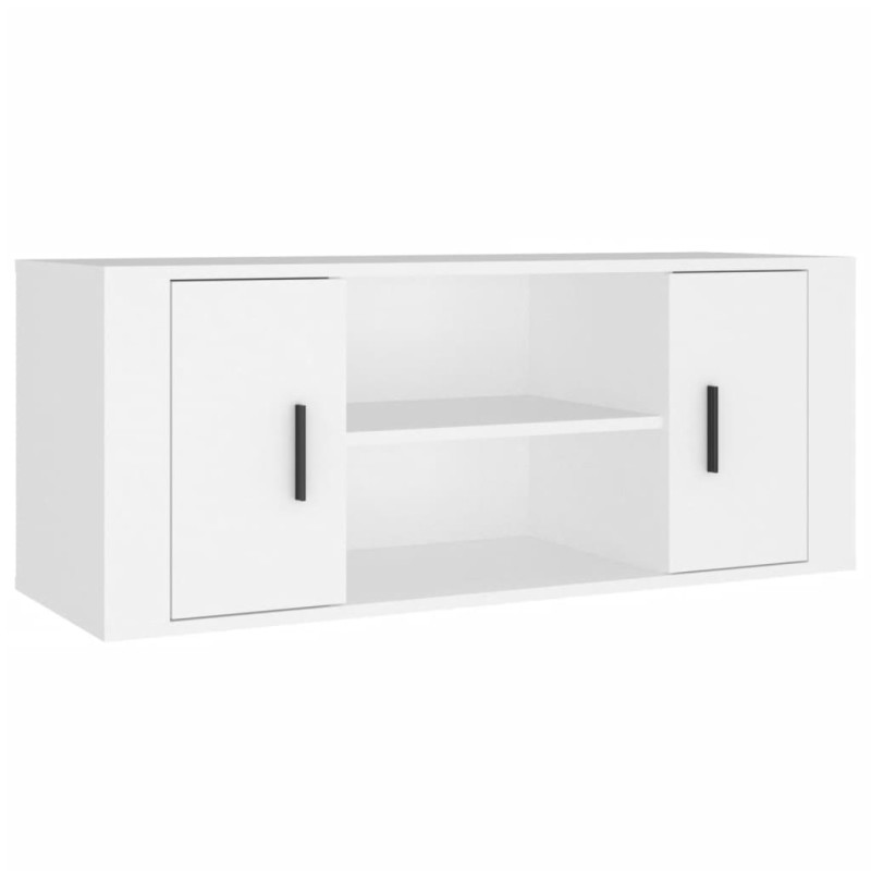 vidaXL Έπιπλο Τηλεόρασης Λευκό 100 x 35 x 40 εκ. Επεξ. Ξύλο