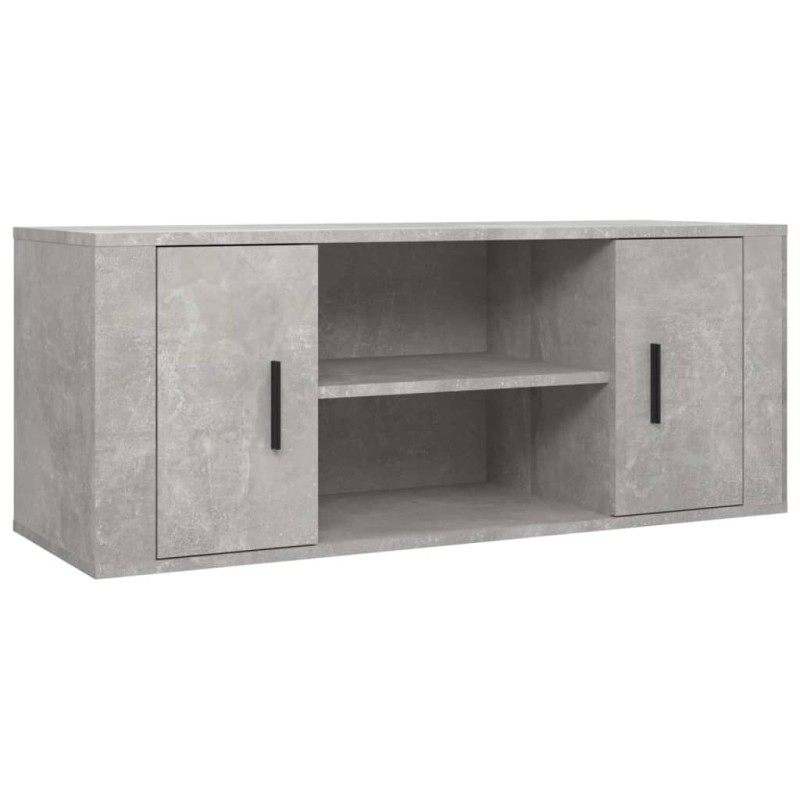 vidaXL Έπιπλο Τηλεόρασης Γκρι Σκυρ. 100x35x40 εκ. Επεξ. Ξύλο