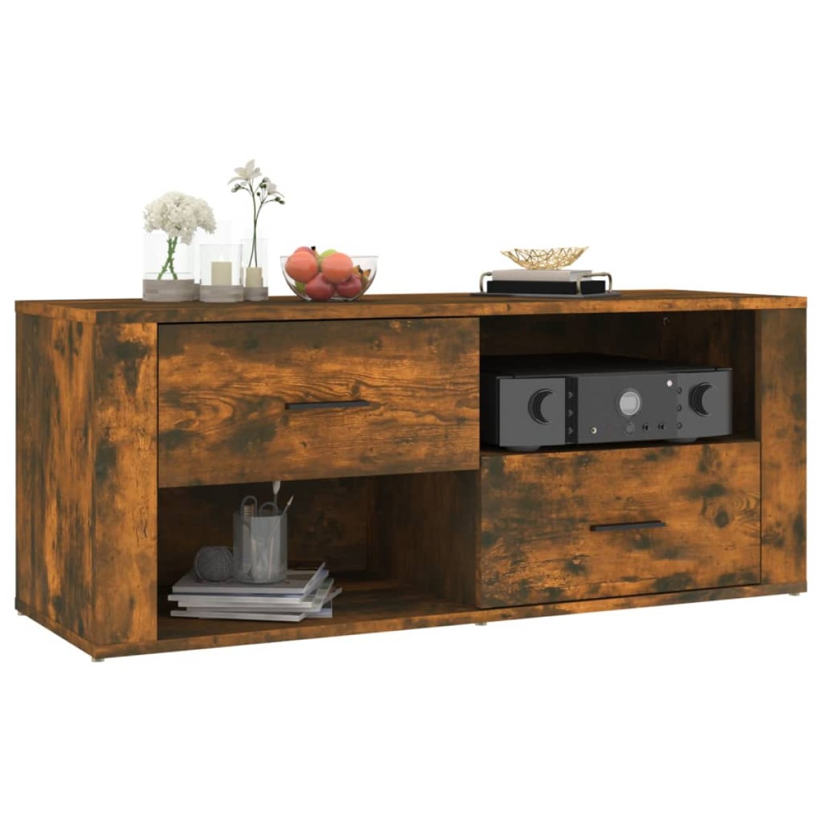 vidaXL Έπιπλο Τηλεόρασης Καπνιστή Δρυς 100x35x40 εκ. Επεξ. Ξύλο
